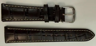 20 mm Union Glashütte/SA Echt Leder Uhrenarmband Dunkel Braun Kurzschnitt – neu – Uhren & Schmuck – Foto 1 von 2
