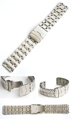 24/30 mm EDELSTAHL UHRENARMBAND MIT SICHERHEITS-FALTSCHLIESSE NEU – neu – Uhren & Schmuck – überwiegend weiß – Foto 1 von 2