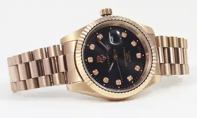 Leonardo Cavadini Herrenuhr massiv Edelstahl rosé-gold plattiert CV-332J 40mm – gebraucht, wie neu – Uhren & Schmuck – Foto…