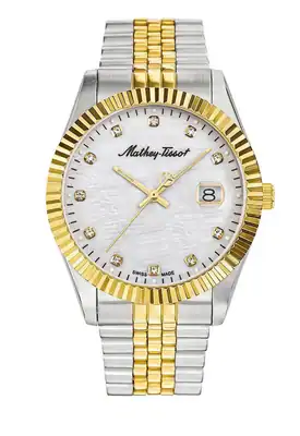 Mathey Tissot Herrenuhr 40 mm Swiss Made Edelstahl Datum Klassiker H710BI – gebraucht, wie neu – Uhren & Schmuck…