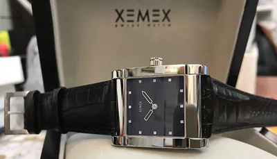 XEMEX Avenue Midsize Designeruhr Saphirglas swiss made Perlmutt schwarz G250 – neu – Uhren & Schmuck – Foto 1 von 2