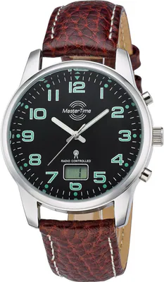 Funkuhr Herrenuhr Master Time MTGA-10426-22L Basic 41mm Lederband gut lesbar – neu – Uhren & Schmuck – überwiegend weiß…