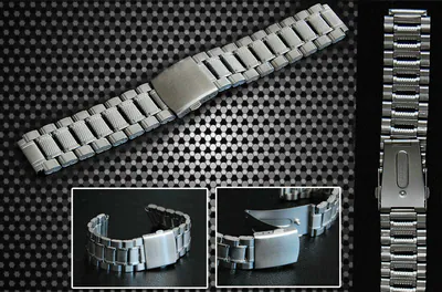 Cavadini Edelstahl Uhren Armband, Durable Faltschliesse 20,22,24mm – neu – Uhren & Schmuck – überwiegend schwarz – Foto 1…