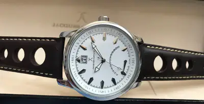 Jacques Cantani JC-945 Herrenuhr Edelstahl Big-Date, GMT-Funktion 42 mm – gebraucht, wie neu – Uhren & Schmuck…