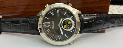 Funkuhr Master TimeHerrenuhr Musteruhr deutlich lesbar Mondphase Datum – neu – Uhren & Schmuck – überwiegend silber – Foto…