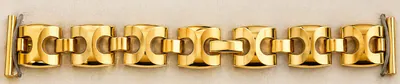18 mm Vintage Schmuck Uhrenarmband Messing Double-Vergoldet für Damenuhr – gebraucht, wie neu – Uhren & Schmuck – Foto 1…