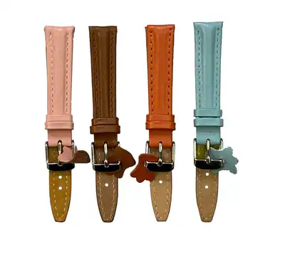 14 mm Echt Leder Uhren-Armbänder Diloy in rosa hellblau orange und braun – neu – Uhren & Schmuck – Foto 1 von 5