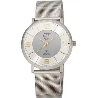 Herrenuhr ETTFunk-Solar Drive feines Edelstahl Milanaiseband 40mm EGS-11395-25M – neu – Uhren & Schmuck – überwiegend weiß