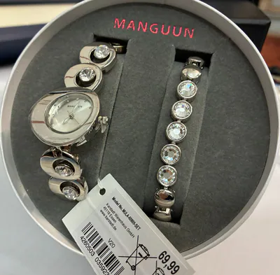 Manguun Set Damenuhr plus Schmuckarmband mit Zirkonia MULA-60809 modisch – neu – Uhren & Schmuck – überwiegend dunkelgrün…