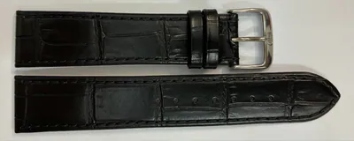 20mm Di-Modell Echtes Leder Uhrenarmband Kroko-Prägung, schwarz gute Qualität – neu – Uhren & Schmuck – Foto 1 von 3