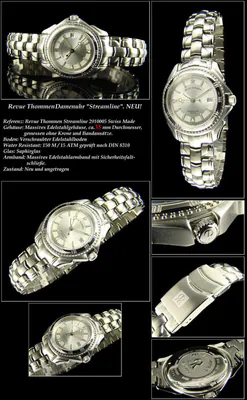 Revue Thommen STREAMLINE Uhr Unisex 35mm silber Edelstahl Swiss made 6910005 – gebraucht, wie neu – Uhren & Schmuck