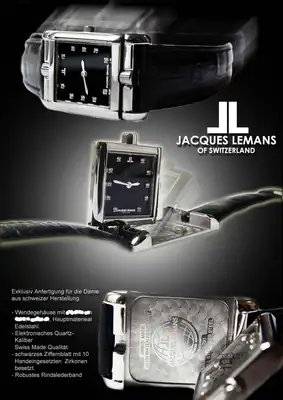 Jacques Lemans Reverse Uhr Unisex Retro Wendeuhr swiss made extravagant 1-802 – gebraucht, wie neu – Uhren & Schmuck…