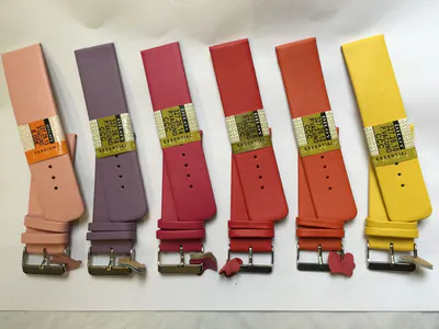26 mm Uhren-Armbänder Diloy Leder glatt 327 rot orange gelb pink grün blau grau – neu – Uhren & Schmuck – Foto 1 von 5