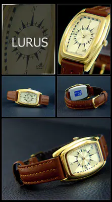 Lorus Damenuhr Tonneau Lederband Zifferblatt Kompass-Design Retro – gebraucht, wie neu – Uhren & Schmuck – überwiegend…