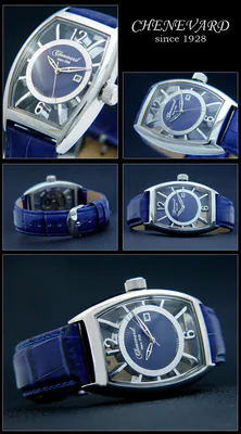 Herrenuhr Chenevard since 1928 Handaufzug Kaliber Swiss made Edelstahl Tonneau – gebraucht, wie neu – Uhren & Schmuck…