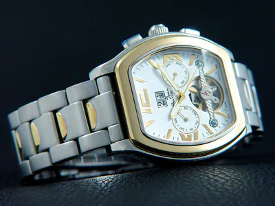 Automatikuhr Grossdatum Anzeige Tag Monat Jean Seville bicolor 4332 – neu – Uhren & Schmuck – überwiegend schwarz – Foto 1…