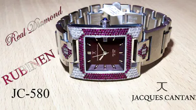 Jacques Cantani Uhr Unikat Edelstahl, echte Diamanten und synthetische Rubine – gebraucht, wie neu – Uhren & Schmuck…