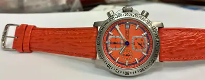 Esprit Chronograph Unisex Uhr Edelstahl Datum 37 mm orange sportlich – gebraucht, wie neu – Uhren & Schmuck – Foto 1 von 4