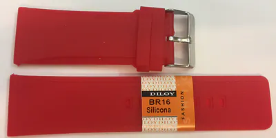 20,22,28,30 mm HÜBSCHES SILICON UHREN ARMBÄNDER TOP QUALITÄT IN ROT ERHÄLT – neu – Uhren & Schmuck – Foto 1 von 2