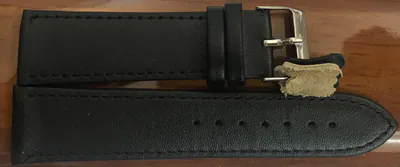 22 mm Echt Nappa Leder Uhrenarmband Top Qualität schwarz dünn & geschmeidig – neu – Uhren & Schmuck – Foto 1 von 2