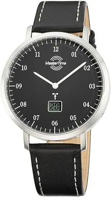 Funk Herrenuhr Master Time Advanced Edelstahl 42mm MTGS-10704-32L Lederband – neu – Uhren & Schmuck – überwiegend weiß