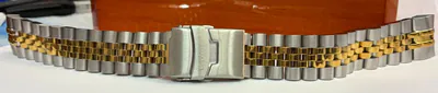 20mm Rundansatz Uhrenarmband Massiv Edelstahl Bi-color Cavadini 103 Gramm – neu – Uhren & Schmuck – überwiegend weiß – Foto…