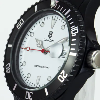 Cavadini Sommer Unisex Uhr Drehbare Lünette 39mm Taucherstyle schwarz – gebraucht, wie neu – Uhren & Schmuck – Foto 1 von 5