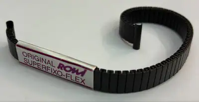 11 mm Uhrenarmband ROWI superfixo-flex Edelschwarz schwarz-mattiert – gebraucht, wie neu – Uhren & Schmuck – Foto 1 von 2