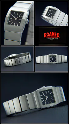 ROAMER Designeruhr Unisex 168^ Swiss Made 761937, Edelstahl, Faltschliesse – gebraucht, wie neu – Uhren & Schmuck…