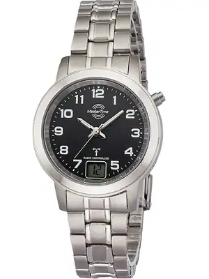 Funkuhr Titan Damenuhr Master Time Schwarzes Zifferblatt 34mm MTLT-10758-22M – neu – Uhren & Schmuck – Foto 1 von 4