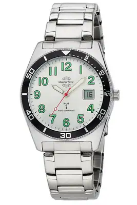 Funkuhr Herrenuhr Master Time Taucher-Style datum 41mm MTGA-10859-41M – neu – Uhren & Schmuck – überwiegend weiß – Foto 1…