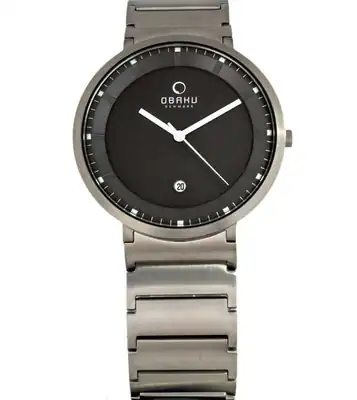 OBAKU Denmark Herrenuhr Edelstahl sportlich modern V147GCBSC 42mm – gebraucht, wie neu – Uhren & Schmuck – überwiegend weiß…