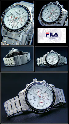 FILA Herrenuhr Chronograph CORTINA Edelstahl FA0783-25 Tachymeter-Design 10 Bar – gebraucht, wie neu – Uhren & Schmuck…
