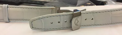 20 mm Echt Leder Uhrenarmband Faltschließe hellblau Heide Heinzendorff – neu – Uhren & Schmuck – Foto 1 von 4