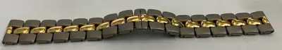 19mm Uhrenarmband Jacques Lemans massiv Titan mit Goldauflage Doppel-Faltschließ – gebraucht, wie neu – Uhren & Schmuck…