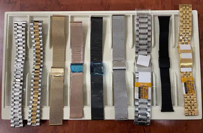 Konvolut 20mm Uhrenarmbänder 9 Stück Edelstahl mehrfarbig diverse Modelle – gebraucht, wie neu – Uhren & Schmuck…