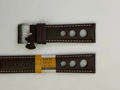 22 mm Uhrenarmband Echt Leder Cavadini dunkelbraun DesignerLoch Stahlschließe – neu – Uhren & Schmuck – Foto 1 von 2