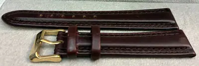 18 mm Cavadini Uhrenarmband rotbraun vergoldete Dornschließe Echt Leder – neu – Uhren & Schmuck – Foto 1 von 3