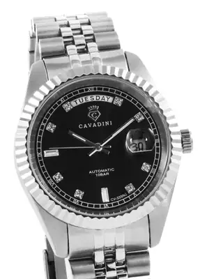 CAVADINI Automatik Miyota 8285 Herrenuhr Leonardo CV-335NJ Edelstahl schwarz – neu – Uhren & Schmuck – Foto 1 von 5