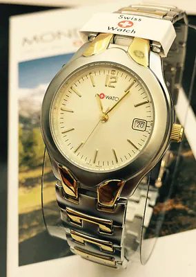 Elegante Damenuhr swiss made Edelstahl gut lesbar M-WATCH von MONDAINE 28 mm – gebraucht, wie neu – Uhren & Schmuck…