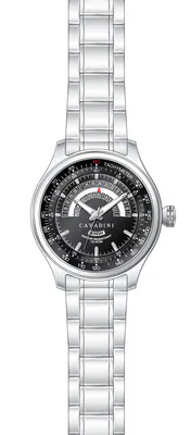 Cavadini Designer Fliegeruhr Herrenuhr Edelstahl Schwarz Silber Kalender CV-1000 – gebraucht, wie neu – Uhren & Schmuck…