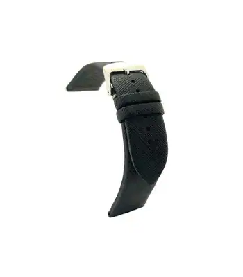 20 mm Diloy Uhrenarmband schwarz aus Rindsleder Saffiano-Gravur mit Easy-change – neu – Uhren & Schmuck – Foto 1 von 5