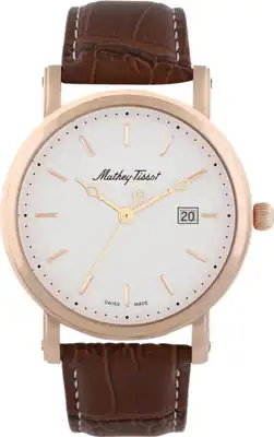 Mathey Tissot Herrenuhr Edelstahl Datum 42 mm Swiss Made HB61125IPI Rosegold pl. – gebraucht, wie neu – Uhren & Schmuck…