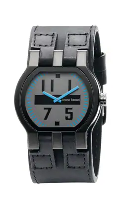 BRUNO BANANI BR20994 ZENO Edelstahl schwarz Designer Herrenuhr markant – gebraucht, wie neu – Uhren & Schmuck