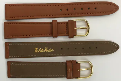 KONVOLUT 10 Stück Uhrenarmbänder Echt Leder Braun 16mm vergoldete Schliesse – gebraucht, wie neu – Uhren & Schmuck – Foto 1…