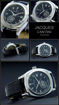 Jacques Cantani CHAPARRAL Automatik Herrenuhr offene Unruhe Edelstahl schwarz – gebraucht, wie neu – Uhren & Schmuck