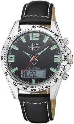 Funkuhr MasterTime Sportlich Herrenuhr schwarz Big Date MTGA-10873-22L Flieger – neu – Uhren & Schmuck – Foto 1 von 2