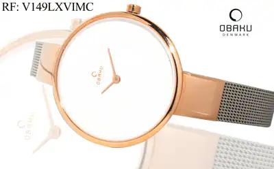 OBAKU Denmark V149LXVIMC sportlich Damenuhr Edelstahl mit Milanaise Band rose – gebraucht, wie neu – Uhren & Schmuck…
