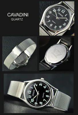 LUXUS&FLACH KLASSICHES CAVADINI UHR LEUSCHTEND ZIFFERN MELANES ARMBAND – gebraucht, wie neu – Uhren & Schmuck – überwiegend…