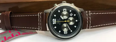 Fliegeruhr Herrenuhr EXCLUSIVE DESIGN Edelstahl Chronograph Q&Q U084J001 Rarität – gebraucht, wie neu – Uhren & Schmuck…